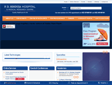 Tablet Screenshot of hindujahospital.com